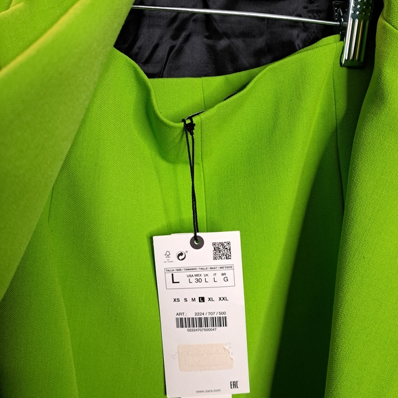 Zara Men's Green Blazer - Picture 3 of 8